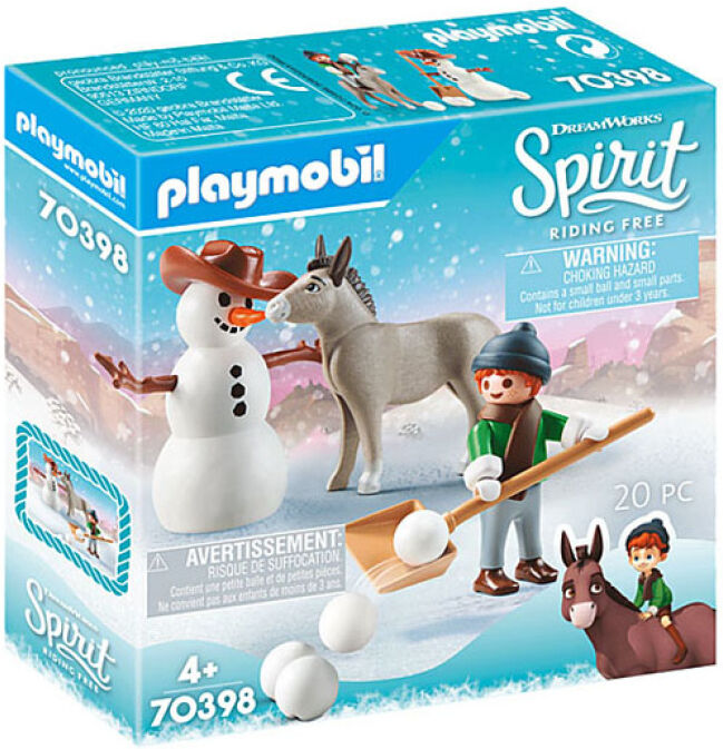 Playmobil Spirit - Lek I Snøen Med Snømann 70398