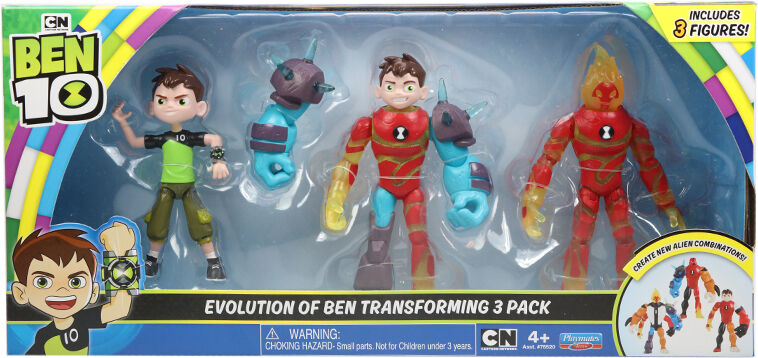 Ben 10 Evolution Of Ben To Heatblast - 3-Pakning