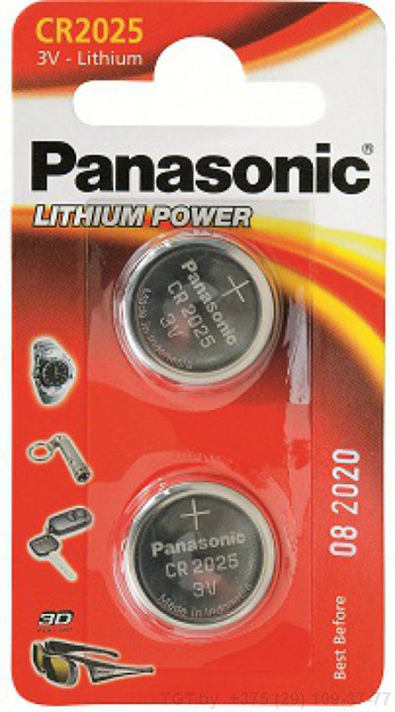 Panasonic Batterier Cr-2025 - 2 Stk