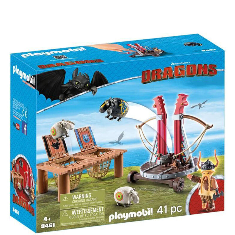 Playmobil Dragerytterne - Gugge Langrap Med Saueslynga 9461