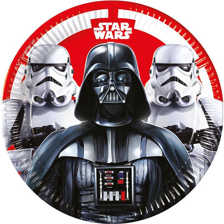 Star Wars Papptallerken 23 Cm - 8 Stk