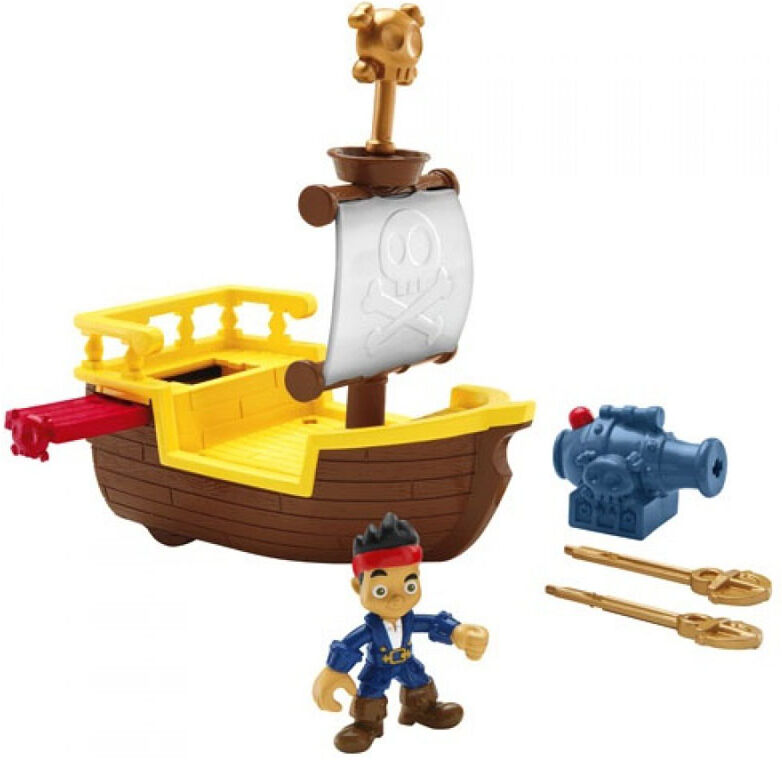 Fisher-Price & Sjørøverne - Piratskip Med Kaptein Jake