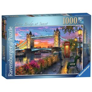 Ravensburger Puslespill 1000 Brikker - Tower Bridge Ved Solnedgang