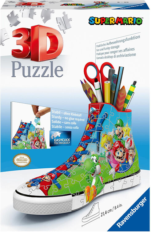 Ravensburger 3d Puslespill - Super Mario Sneaker 108 Brikker