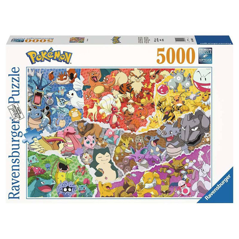 Ravensburger  Puslespill - Pokémon Karakterer 5000 Brikker