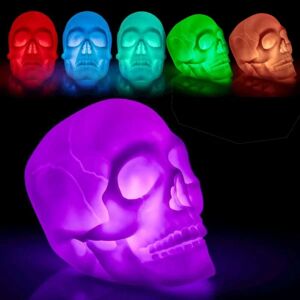 Skull Fargeskiftende LED-lampe / Nattlampe - Bordlampe