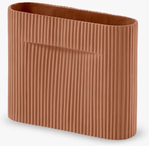 Muuto Ridge Vase H16.5, Terracotta