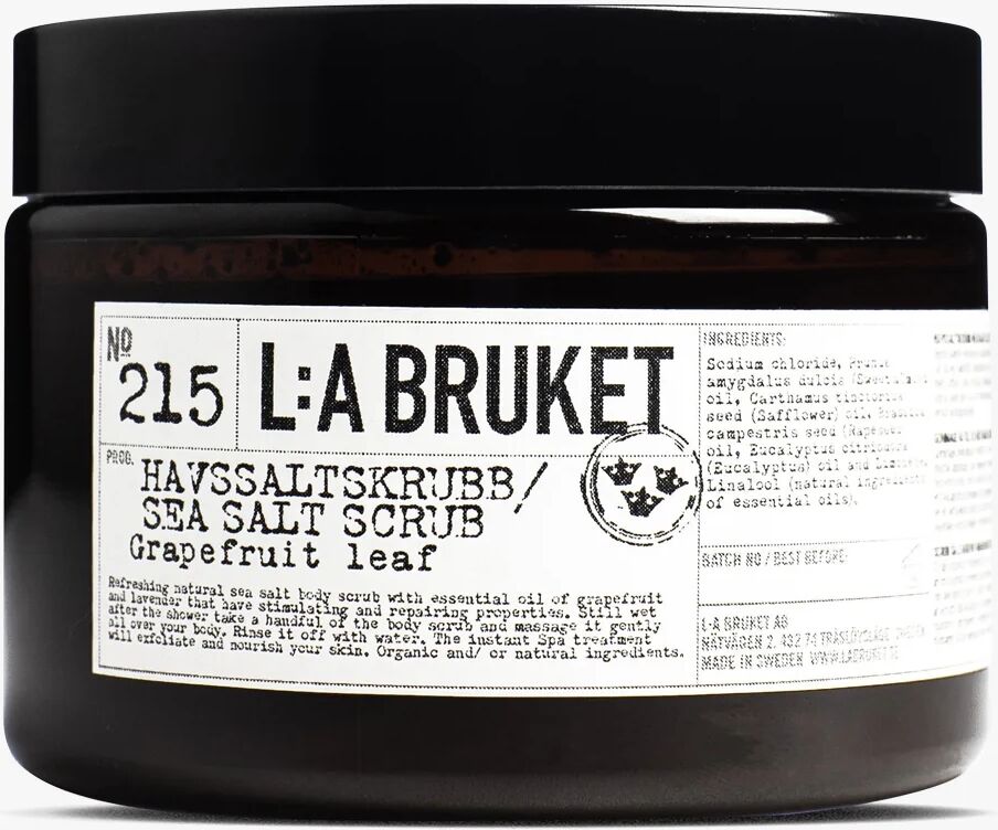 L:A Bruket 215 Havsalt skrubbe grapefruktblad