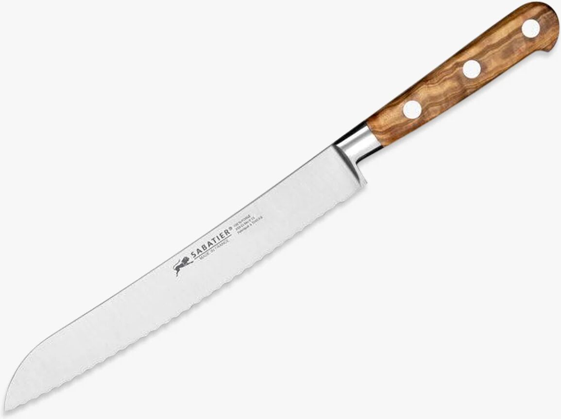 Lion Sabatier Ideell Provence brødkniv stål / oliventre, L20cm