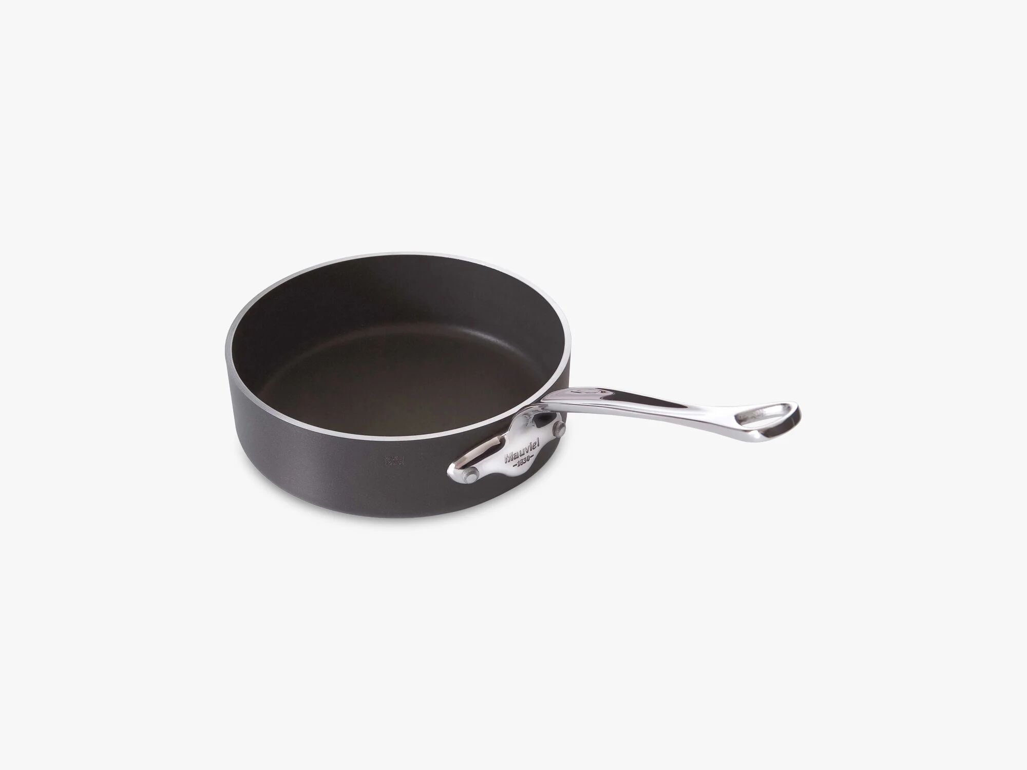 Mauviel M'stone3 Sauter pan svart med stål grep, 6.1 liter