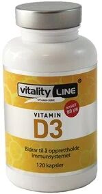 Naturens apotek Vitality line vitamin D3 80µg 120 kap