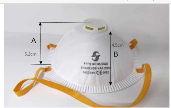 Smittevern Ffp2/kn95 Maske Med Ventil