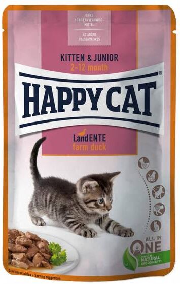 Happy Cat Kattunge Og Junior, And Og Kylling 85g