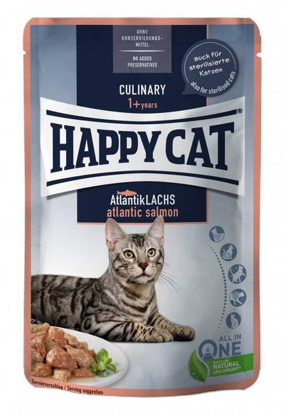 Happy Cat Culinary Voksen, Sterilisert Katt,, Kylling Og Laks 85