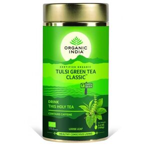 Organic India Tulsi Tea Organic India Tulsi Green Tea Classic Løsvekt 100g