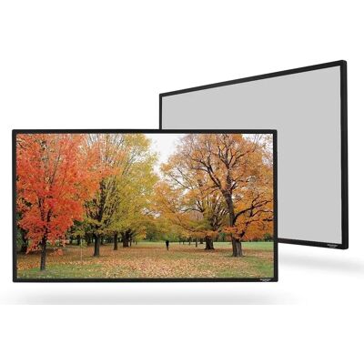 Grandview Edge 4k Uhd 29mm - Grå Rammespent Lerret 203x114 (92") Grandview Edge 4k Uhd 29mm - Grå Rammespent Lerret 203x114 (92")