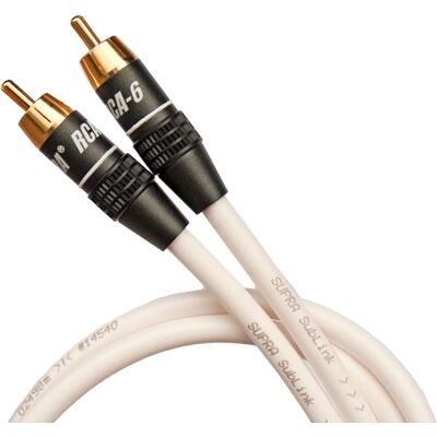 Supra Sublink 1RCA-1RCA High-End Subwoofer Kabel - Svensk Design Supra Sublink 1RCA-1RCA High-End Subwoofer Kabel - Svensk Design