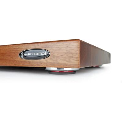 IsoAcoustics Delos 1815w1 - Walnut Iso-Plattform, Opp Til 29,5 Kg - Stk IsoAcoustics Delos 1815w1 - Walnut Iso-Plattform, Opp Til 29,5 Kg - Stk
