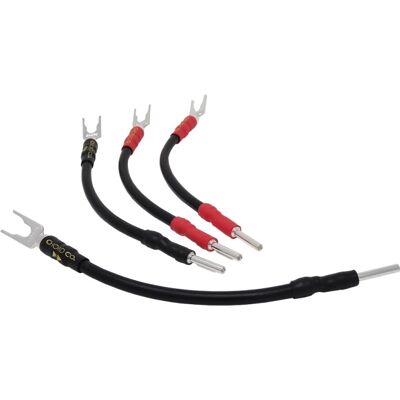 The Chord Company Chord Signature Ohmic Links Bi-Wire Jumpers - Spade Til Banan X 4 The Chord Company Chord Signature Ohmic Links Bi-Wire Jumpers - Spade Til Banan X 4