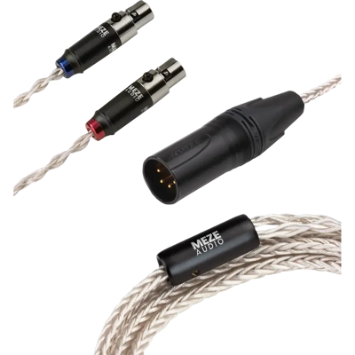 Meze 2x Mini-Xlr - Xlr Kabel Sølvbelagt Pcuhd - 2,5 Meter Meze 2x Mini-Xlr - Xlr Kabel Sølvbelagt Pcuhd - 2,5 Meter