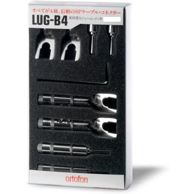 Ortofon Lug-B4 Bananplugger Og Spader - 4 Stk Ortofon Lug-B4 Bananplugger Og Spader - 4 Stk
