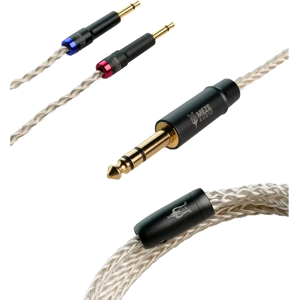 Meze 2x 3,5mm - 6,3 Mm Kabel Sølvbelagt Pcuhd - 2,5 Meter Meze 2x 3,5mm - 6,3 Mm Kabel Sølvbelagt Pcuhd - 2,5 Meter
