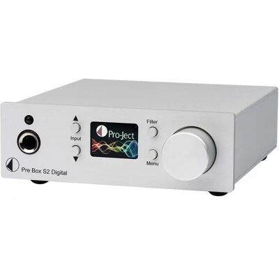 Pro-Ject Pre Box S2 Digital Edition 23 -forforsterker, sølv | e-ville Pro-Ject Pre Box S2 Digital Edition 23 -forforsterker, sølv | e-ville