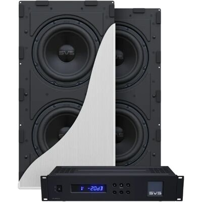 SVS 3000 In-Wall Subwoofer M/forsterker Subwoofer For Innbygging - 2 Stk. SVS 3000 In-Wall Subwoofer M/forsterker Subwoofer For Innbygging - 2 Stk.