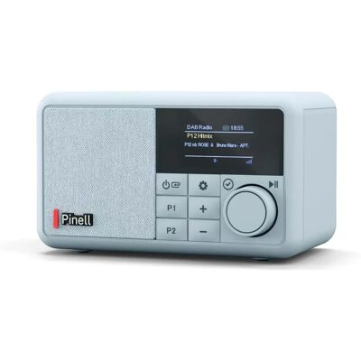 Pinell Compact - Frost Blue Bærbar Dab+ Radio Med Oppladbart Batteri Pinell Compact - Frost Blue Bærbar Dab+ Radio Med Oppladbart Batteri