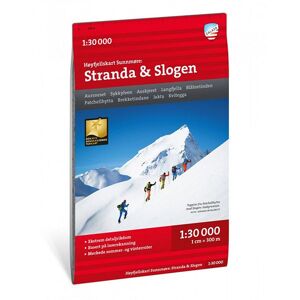 Calazo HØYFJELLSKART SUNNMØRE: STRANDA & SLOGAN 1:30.000  NoColor