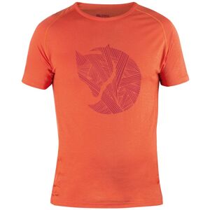 Fjällräven ABISKO TRAIL T-SHIRT PRINT M  FLAME ORANGE