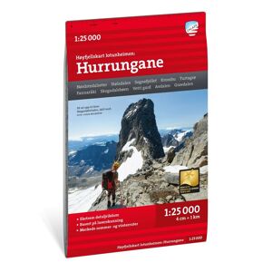 Calazo HØYFJELLSKART HURRUNGANE 1:25.000  NoColor