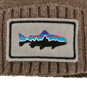 Patagonia BRODEO BEANIE  FITZ ROY TROUT PATCH: ASH TAN