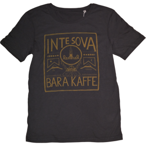 Lemmel T-SHIRT INTE SOVA BARA KAFFE  TRÄKOL