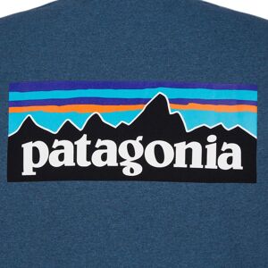 Patagonia M' S P-6 LOGO RESPONSIBILI-TEE  UTILITY BLUE