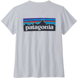 Patagonia W'S P-6 LOGO RESPONSIBILI-TEE  WHITE