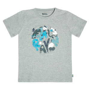 Fjällräven KIDS FOREST FINDINGS T-SHIRT  GREY-MELANGE