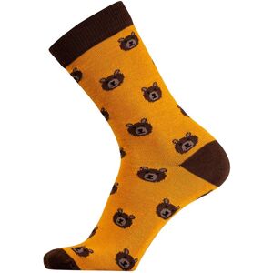 Sukkamestarit MERINO WOOL SOCK  BEAR - OCHER