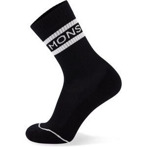 Mons Royale SIGNATURE CREW SOCK  BLACK/WHITE