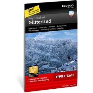 Calazo HØYFJELLSKART GLITTERTIND 1:20.000  NoColor