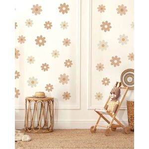 Wallstickers Barnerom - Blomster 44pk   Mini Dekor - Beige