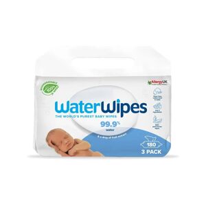 Waterwipes Våtservietter Baby    Plast- Og Duftfri - 3x60stk