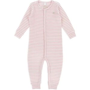 Lillelam Ullpysj Striper   Ull Onesie 100% Merino - Rosa