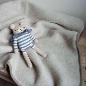 Babyteppe - 80x100 - Ullfleece - Cosilana - Beige