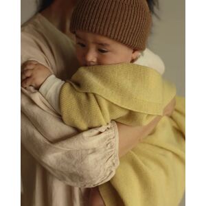 Ullteppe Baby - 100% Merino   Hvid Felix - Light Yellow