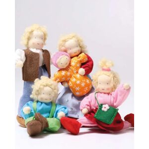 Grimms Dukke - Håndlaget - 7cm   Baby Doll Mia