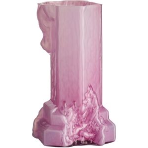 Kosta Boda Rocky Baroque Vas Cool Pink 350 Mm