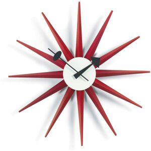 Vitra Sunburst Clock Röd