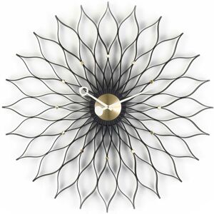 Vitra Sunflower Clock, Black/brass