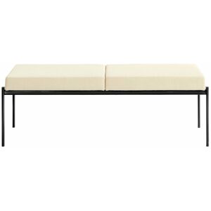 Artek Kiki Bench 2-Sits, Läder L1, White